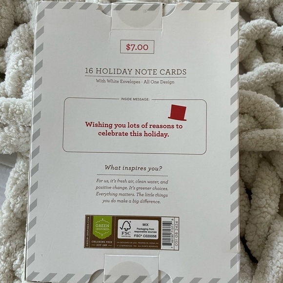 GREEN INSPIRED BLK & WHITE CHECKERED SNOWMAN CHRISTMAS HOLIDAY CARDS NEW - Picture 3 of 3